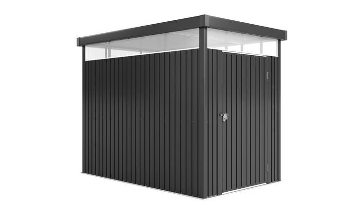 Outsunny Garden Shed with Galvanised Steel Roof - Charcoal