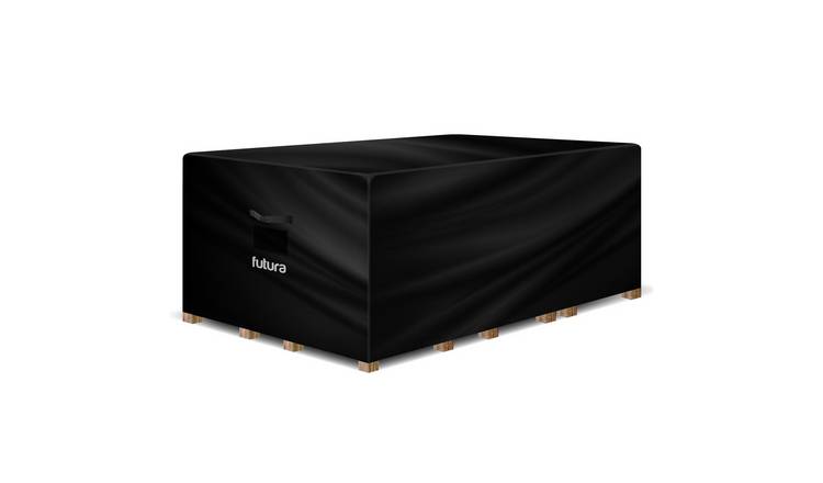 Futura Rectangular Waterproof Premium Garden Furniture Cover 180cm - Black