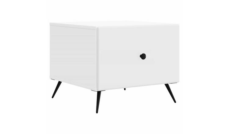 Walplus Engineered Wood Coffee Table - White - 49 x 50 x 40 cm