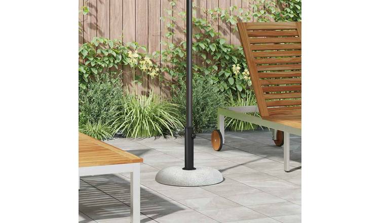 Walplus Parasol Base 20.9kg Concrete Round - Light Grey - 45 x 45 x 33 cm