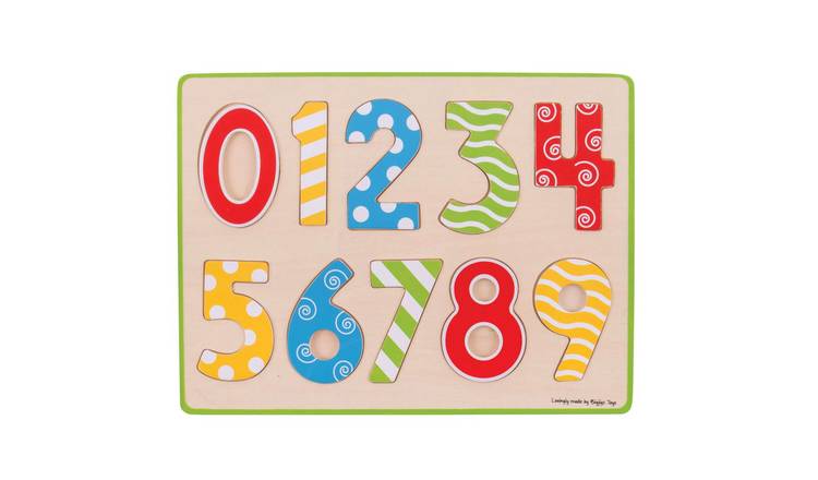 Bigjigs Toys Inset Puzzle - Numbers - 3 Years +