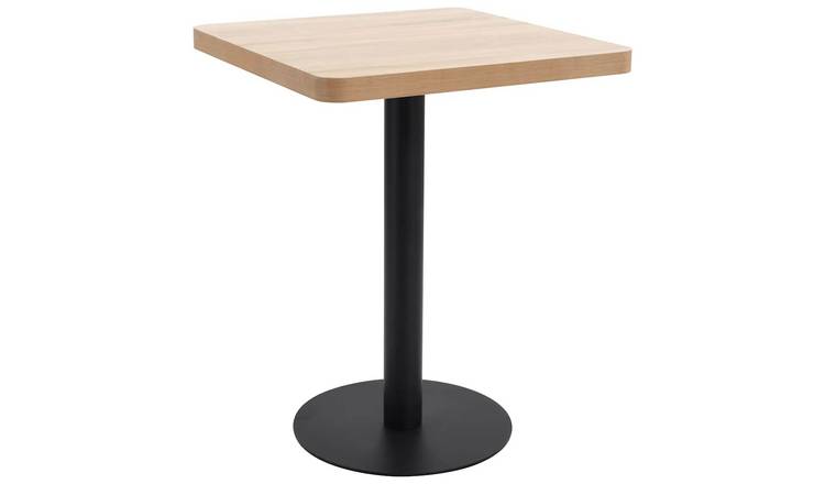 Walplus MDF Bistro Table - Light Brown - 60 x 60 x 75 cm