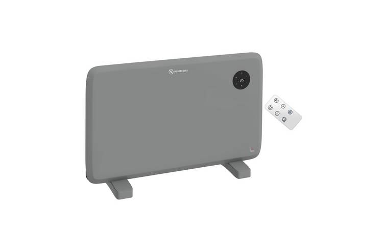 HOMCOM 1200W Wall Mounted Electric Heater with LED Display - Grey