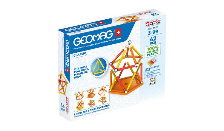 Geomag Classic Shapes 42 Piece Magnetic Block Set