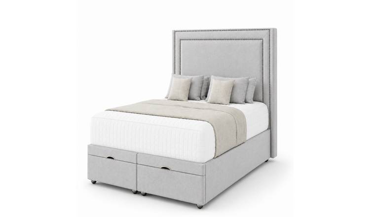 Comfy Deluxe Rio 6ft Super King End Lift Ottoman Bed Set - Silver