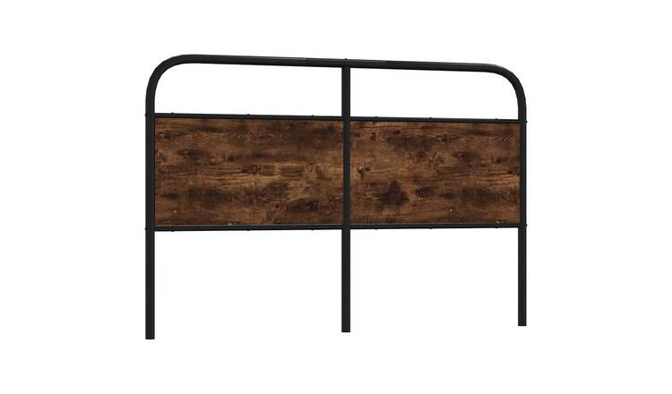 Walplus Steel Replacement Headboard - Dark Oak - 156 x 100 cm