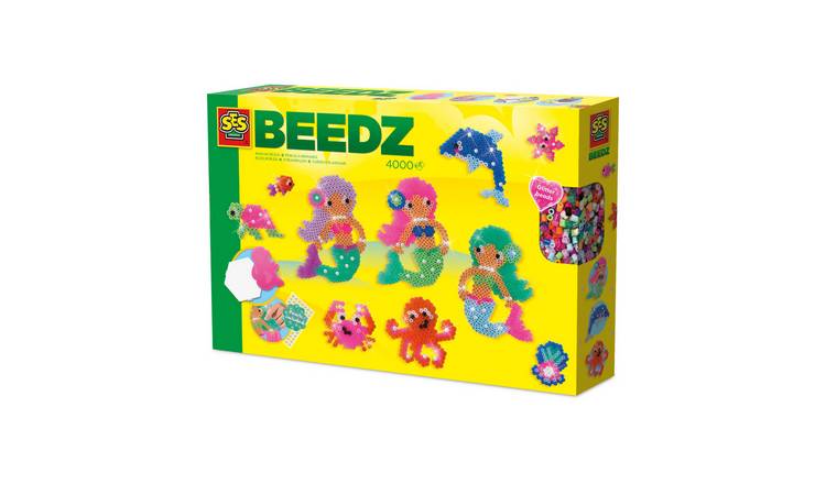 SES Creative Iron On Beads Art Craft Activity Set - Mermaids & Ocean Creatures