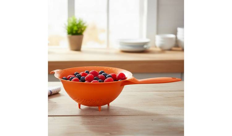 Orsina Elon Large Colander with Handle – Orange
