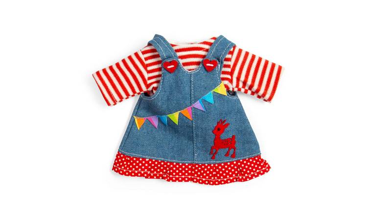 Bigjigs Toys Denim Pinafore Dress For Small Doll