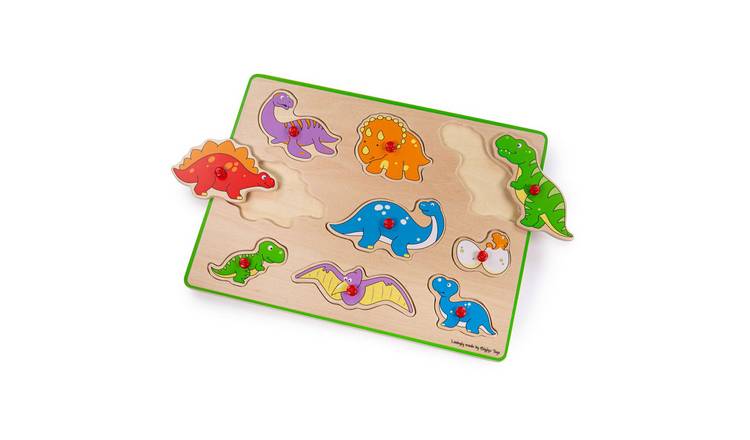 Bigjigs Toys Lift Out Puzzle (Dinosaurs) - 3 Years +