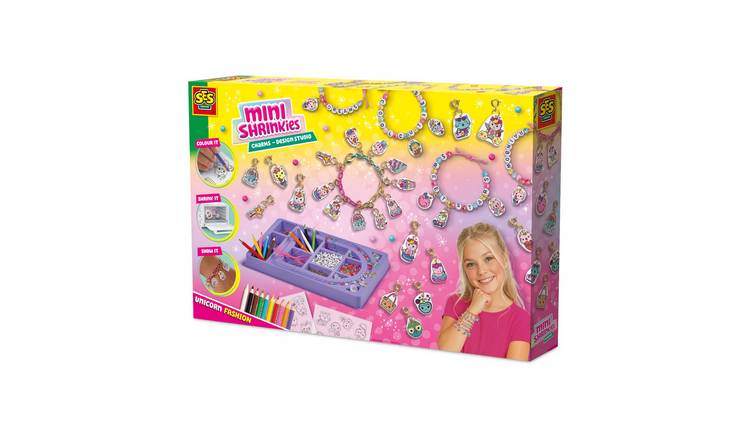 SES Creative Mini Shrinkies Charms Jewellery Craft Activity Set - Design Studio
