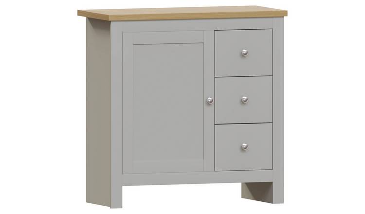 Vida Designs Arlington 3 Drawer 1 Door Sideboard - Grey