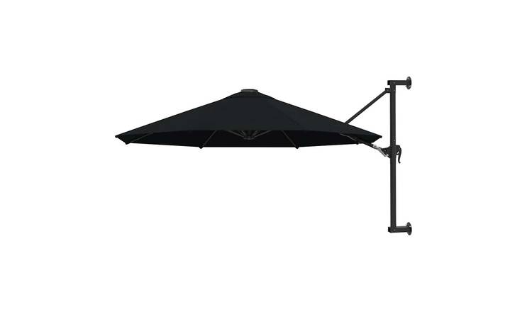 Walplus Garden Parasol - Black - 300 x 131 cm