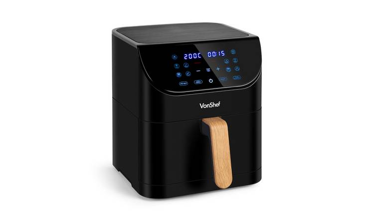 VonShef 6L 1500W 10-in-1 Digital Air Fryer - Nordic