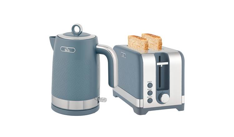 HOMCOM Rapid Boil Jug Kettle and 2 Slice Toaster Set - Blue