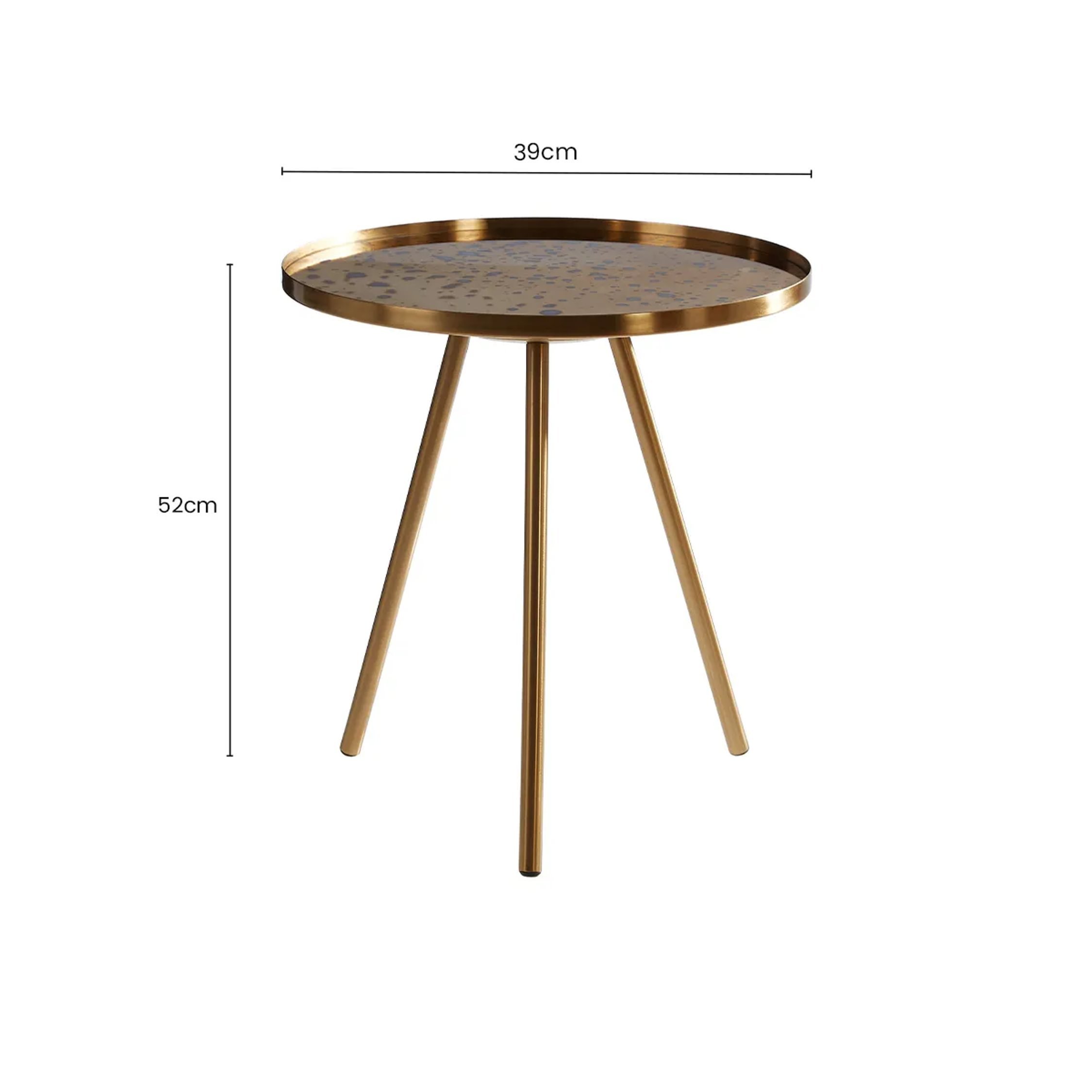 Orsina Corra Side Table – Gold - Image 4