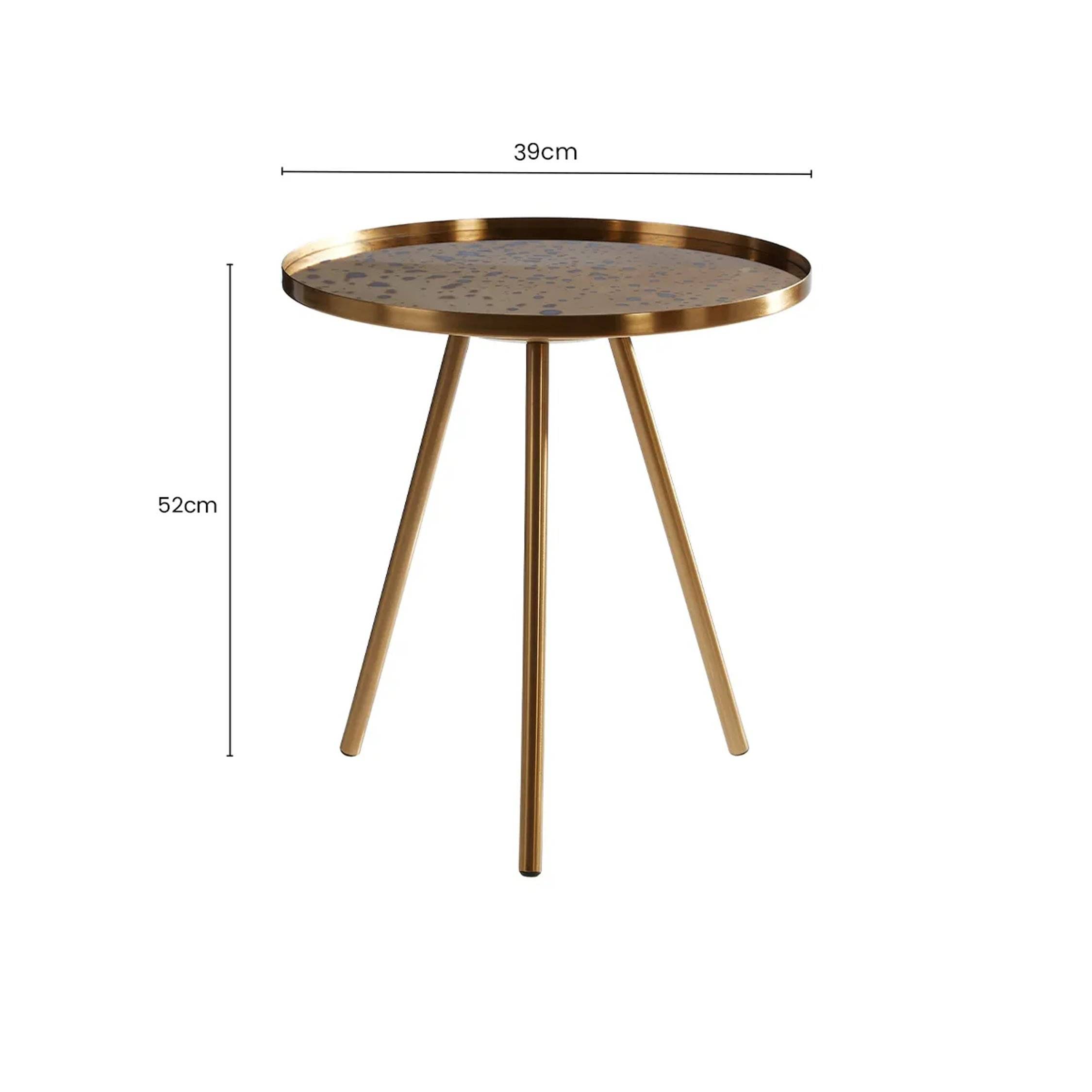 Orsina Corra Side Table – Gold - Image 4