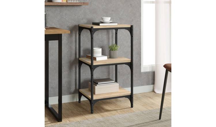 Walplus Engineered Wood Book Cabinet - Light Oak - 40 x 33 x 70.5 cm