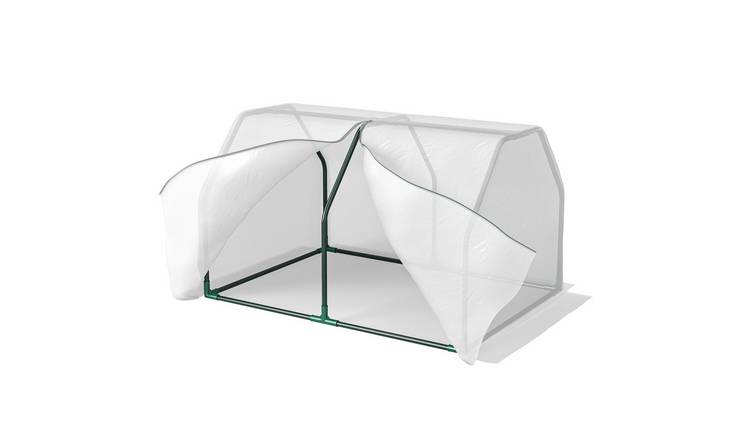 Outsunny PE Cover Steel Frame Mini Greenhouse – White