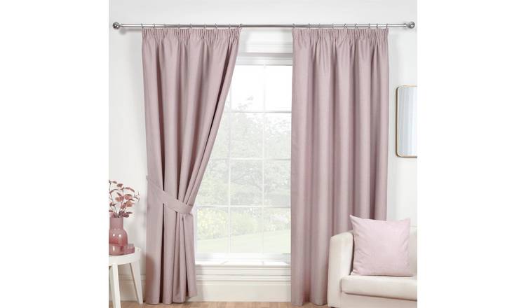 Sundour Eclipse Pencil Pleat Curtains - Rose - 117 x 229cm