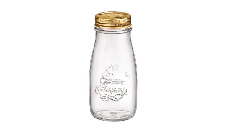 Bormioli Rocco Quattro Stagioni Glass Bottle with Screw Top Lid