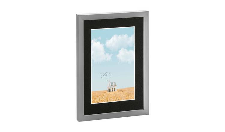 Nicola Spring Photo Frame - 8 x 12" with A5 Mount - Grey/Black