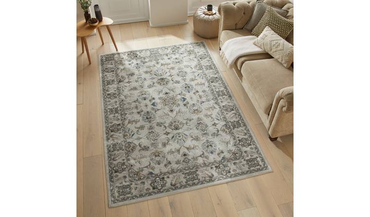 Mega Flooring Brown Traditional Bordered Rug - 160 x 230cm
