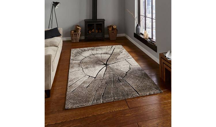 Mega Flooring Beige Modern Abstract Rug - 120 x 170cm
