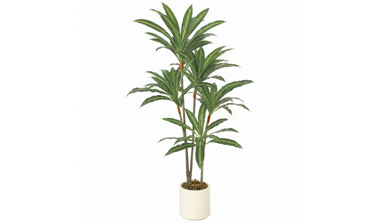 HOMCOM 150cm Bendable Trunks Artificial Dracaena Tree - Green