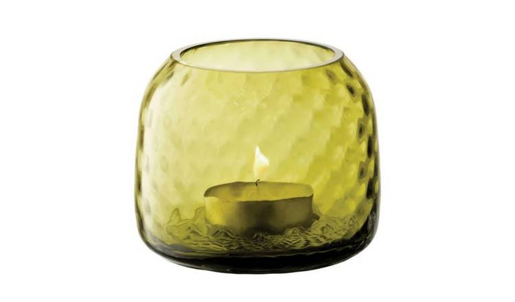 LSA International Dapple Tealight Holder Vase 7cm - Green