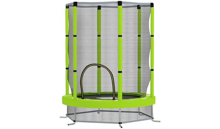 AIYAPLAY Steel Enclosure Indoor Outdoor Octopus Kids Trampoline - Green