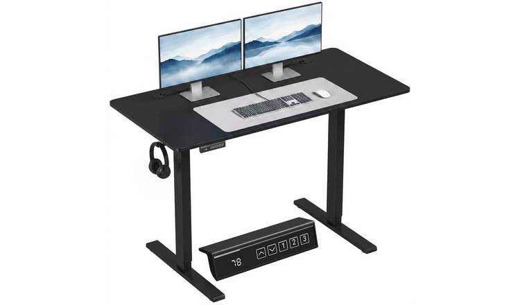 HOMCOM 120 x 60cm Electric Height Adjustable Standing Desk – Black