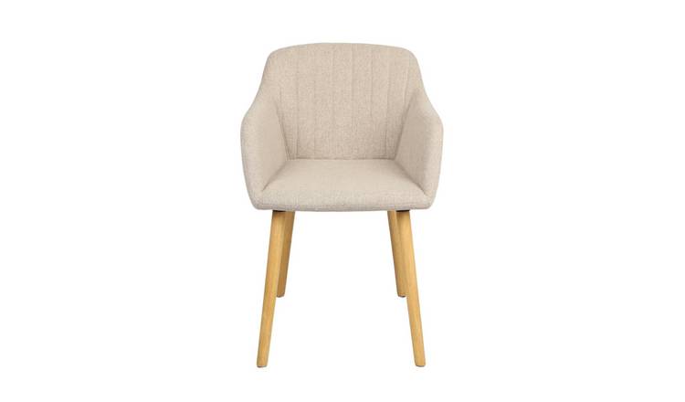 HomeGardenDirect Luciano Textured Linen Armchair - Beige