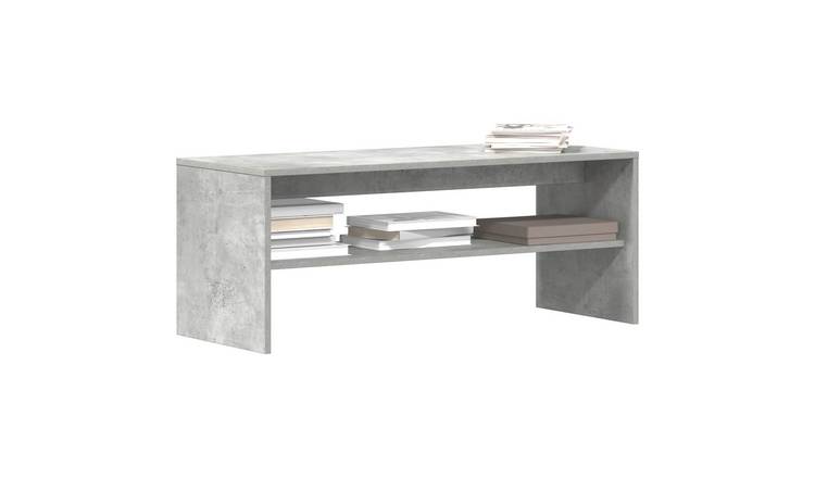 Walplus Engineered Wood TV Cabinet - Stone Grey - 100 x 40 x 40 cm