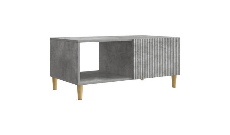Walplus Coffee Table - Grey and Golden - 90 x 50 x 40 cm