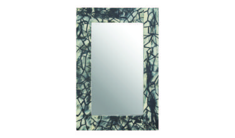 Orsina Aliso Wall Mirror - Black And Grey