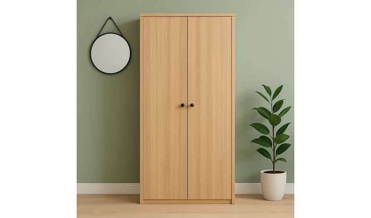Home Treats Venice 2 Door Wardrobe - Pine