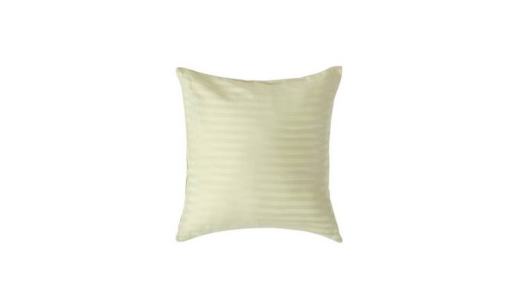 Homesapes Egyptian Cotton Satin Stripe Pillowcase - 40 x 40 cm - Sage Green