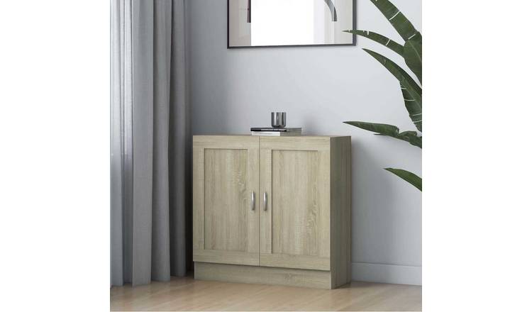 Walplus Engineered Wood Book Cabinet - Light Oak - 82.5 x 30.5 x 80 cm