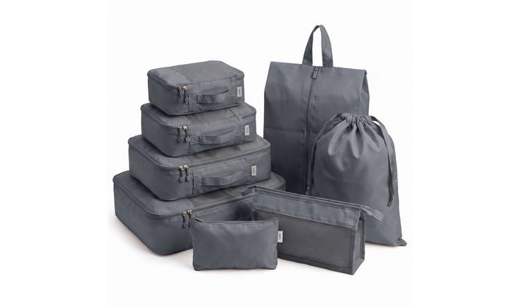 Lugg 8 Piece Compression Packing Cube Set - Gunmetal