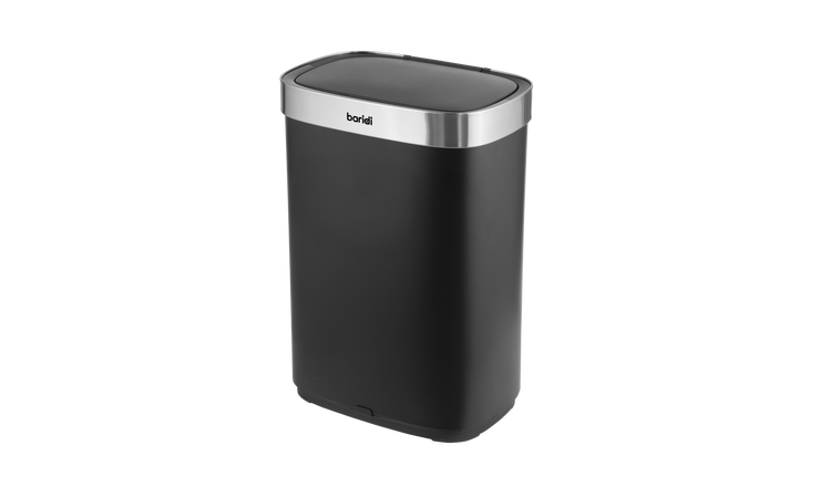 Baridi Sensor Bin 65L Capacity - Black
