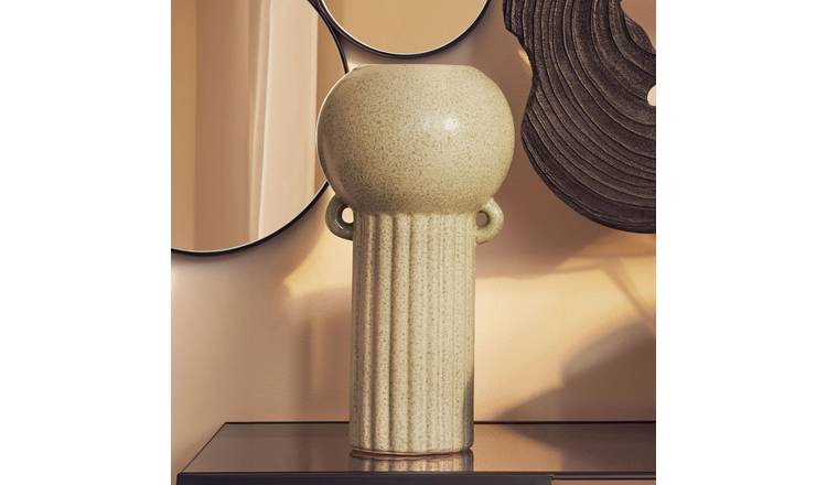 Orsina Calcita Large Speckled Vase - Green