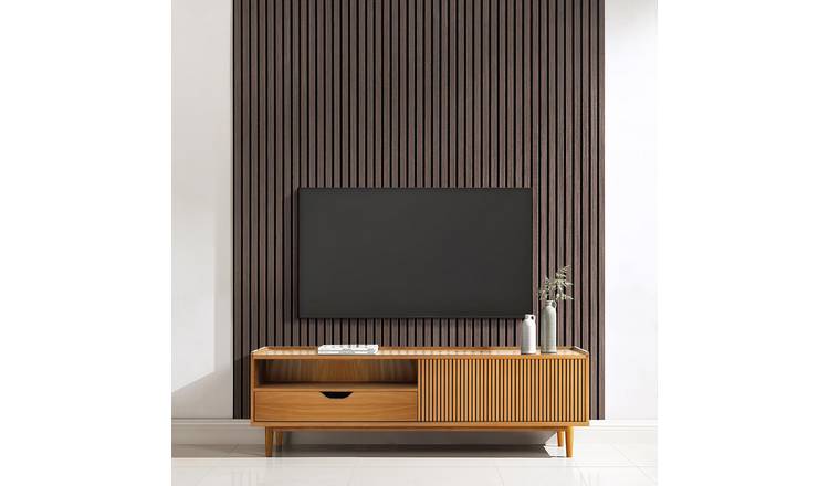 Home Treats Wooden Wall Panel Acoustic 3D  300cm - Walnut