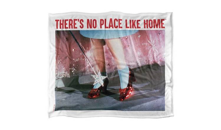 Wizard Of Oz No Place Like Home Soft Touch Blanket - 152cm x 127cm