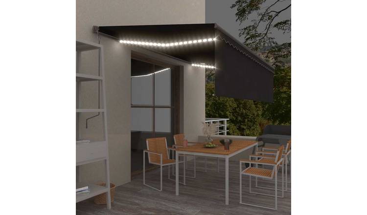 Walplus Electric Polyester Retractable - Anthracite - 500 x 300 cm - 5 x 1.2 cm
