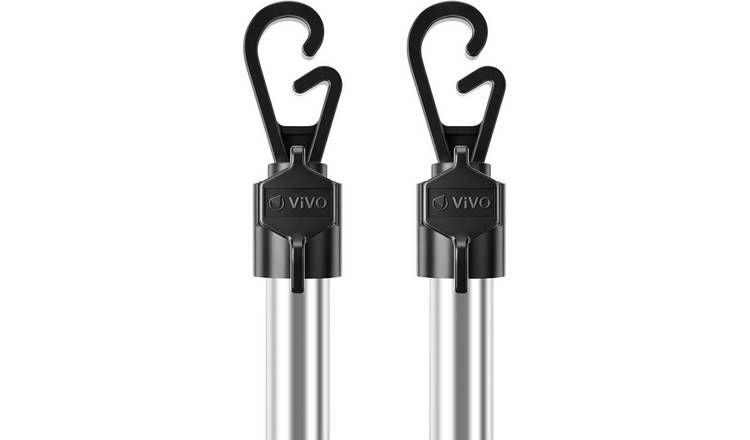 Vivo Technologies 2.4m Washing Line Prop Pack of 2 - Silver
