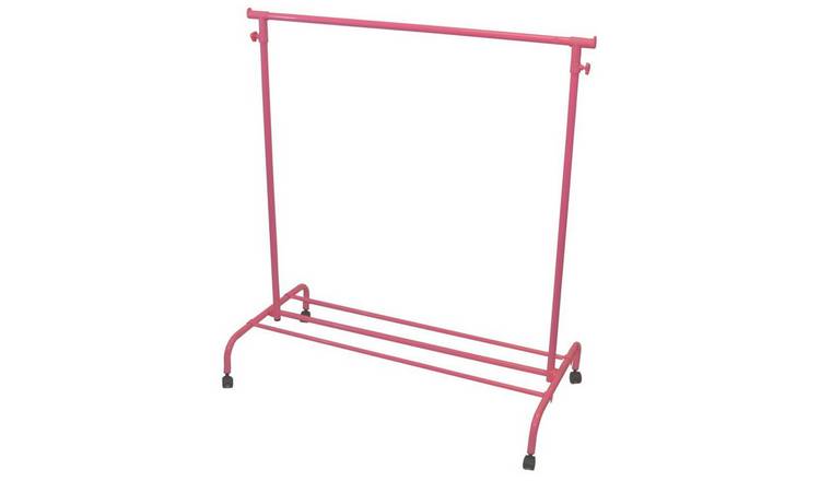 Home Vida Single Rail Garment Rack - Pink