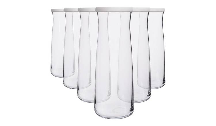 LAV Vera Glass Carafes - 1.2L - White Lid - Pack of 6