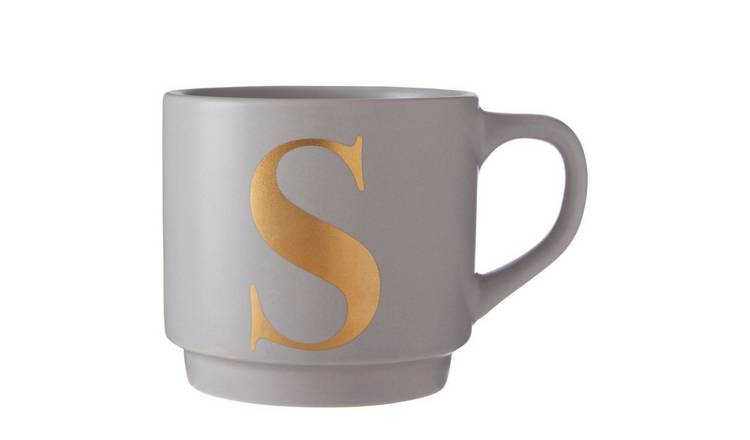 Orsina Signet S Monogram Mug – Grey