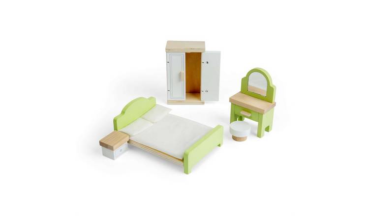 Bigjigs Toys Bedroom Set for Dollshouse - 3 Years +